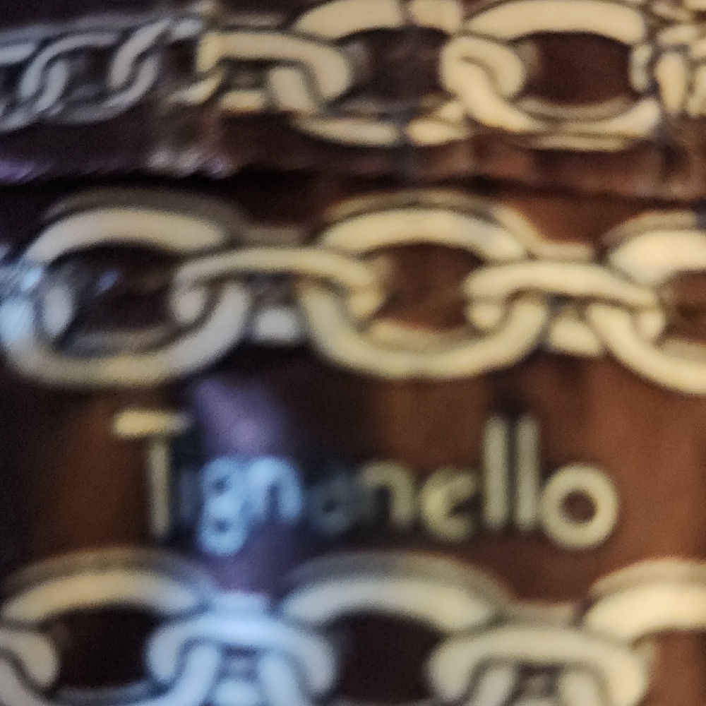Tignanello Brown Chain Pattern Bag